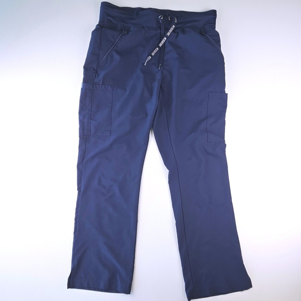 Med Couture Insight Navy Blue Cargo Scrub Pants Women Medium 2702 Sporty Utility